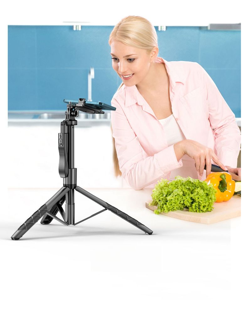 Selfie-Stick-Stativ L16 Anti-Shake Einziehbarer Handyhalter Tragbares Live-Übertragungsfoto-Desktop-Stativ für Reisen_voghion.com