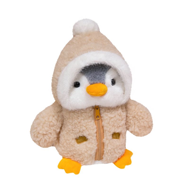 Cute cross dressing penguin plush toy, children's companion doll, sleeping pillow, birthday gift, claw machine doll_voghion.com