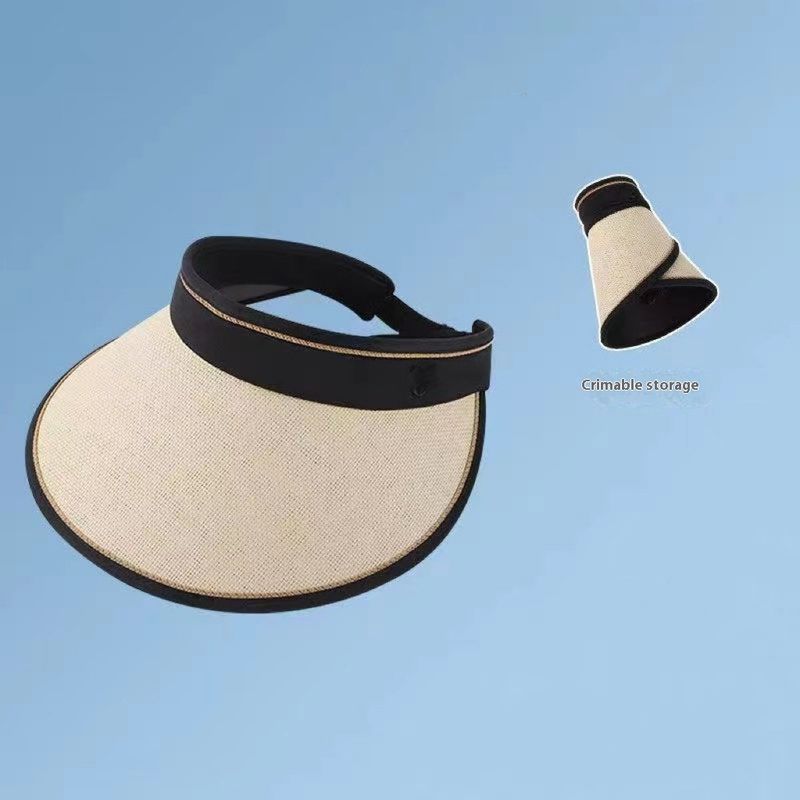 Máscara facial envolvente para niños, máscara de protección de ala grande agrandada, sombrero para el sol pequeño, sombrero de copa vacío_voghion.com