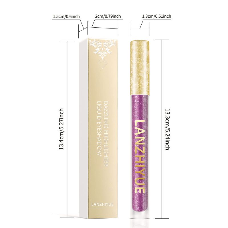 LANZHIYUE Liquid Glitter Eyeshadow - High-Impact Metallic & Pearlescent - Multipurpose For Eyes & Lips_voghion.com