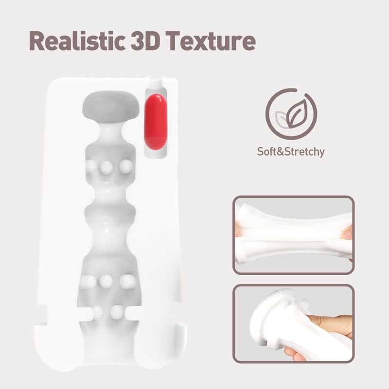 Masturbatore automatico maschile Tracy's Dog con 5 modalità di suzione e 10 modalità di vibrazione, masturbatore tascabile con texture 3D, giocattoli sessuali per adulti per la masturbazione maschile_voghion.com