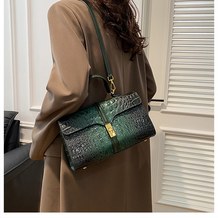 Borse Borse da donna Nuovo modello coccodrillo Borsa di grande capacità Borsa a tracolla versatile alla moda Borsa a tracolla per mamma da donna_voghion.com
