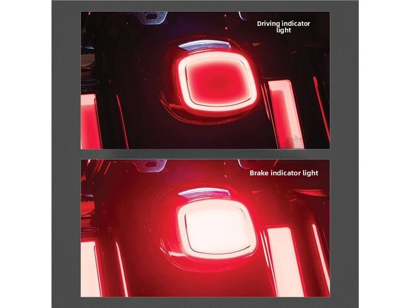 Luz trasera LED para Harley Softail Dyna Touring Sportster XL883 XL1200 1999-2022, luces de freno traseras para motocicleta, luz de circulación DRL_voghion.com