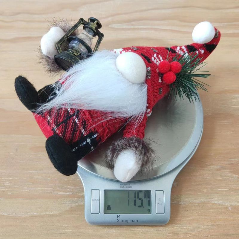 Haobei uued jõulukaunistused karvapall kootud kumer müts kääbusnukk kaunistus kark Ameerika näota nukk_voghion.com