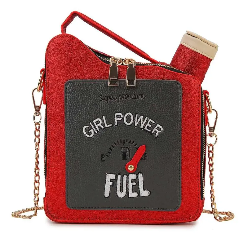 Designer 2025 schattige benzinefles ontwerp crossbody voor vrouwen portemonnees en handtassen schouderketting glitter clutch vrouwelijk_voghion.com