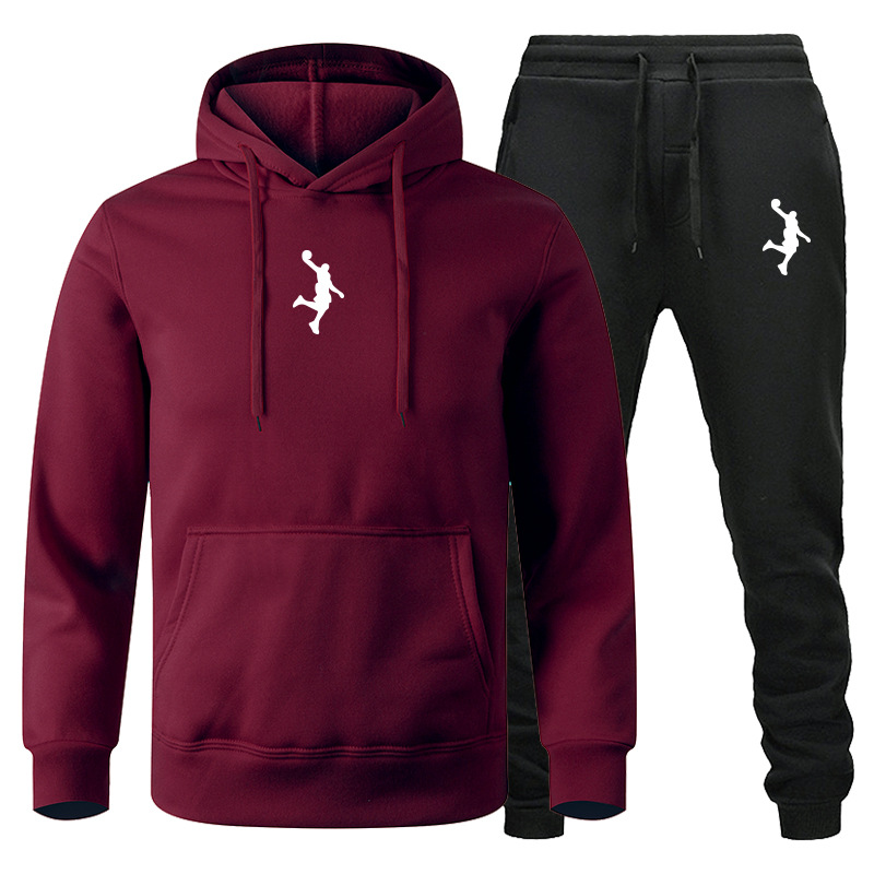 Ensemble de pulls pour hommes, vêtements de sport décontractés, ensemble de pulls pour couple à manches longues automne et hiver, ensemble de pantalons de salle de bain deux pièces_voghion.com