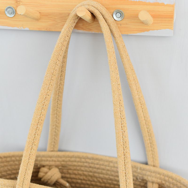 2024 Lazy Vacation Style Woven New Tote Women's Fashion Large Capacity Contrast Color Handbag Versatile Shoulder Bag_voghion.com