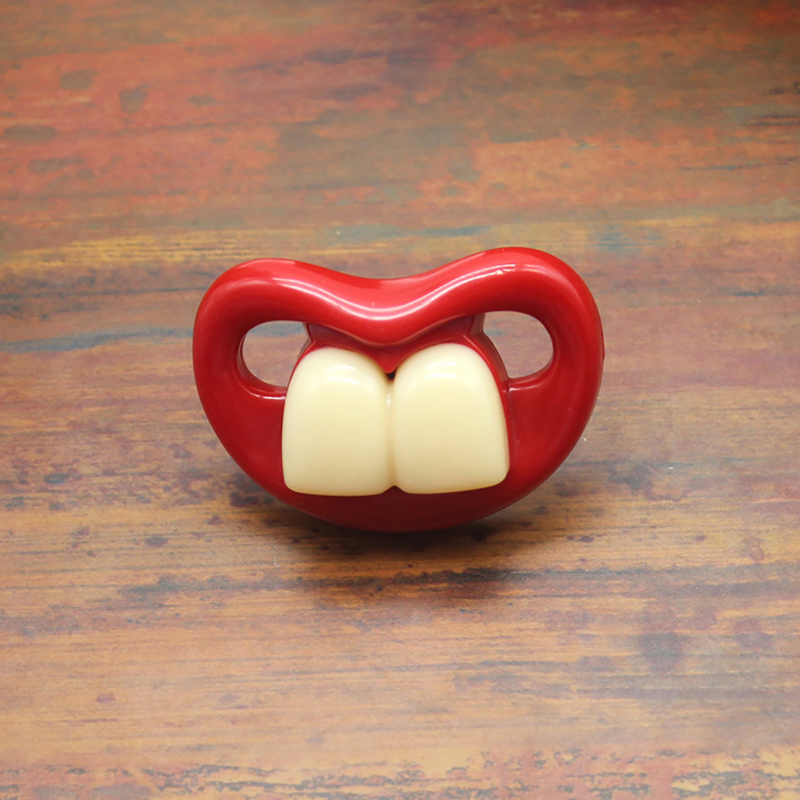 Funny Lips Teeth Toddler Baby Silicone Dummy Soother Teething Sleep Pacifier_voghion.com