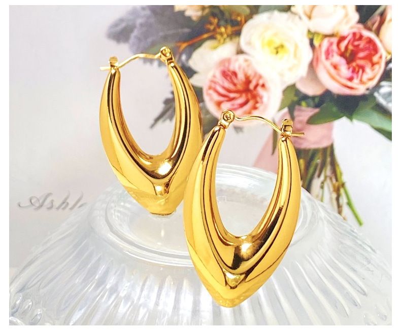 Parure de bijoux tendance pour femme, boucles d'oreilles flèches en acier titane, design personnalisé et motif spécial, haut de gamme_voghion.com