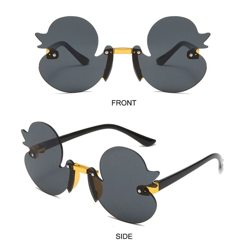 Occhiali da sole alla moda per bambini con protezione UV400, occhiali da sole alla moda colorati a forma di anatra, occhiali da sole per bambini_voghion.com