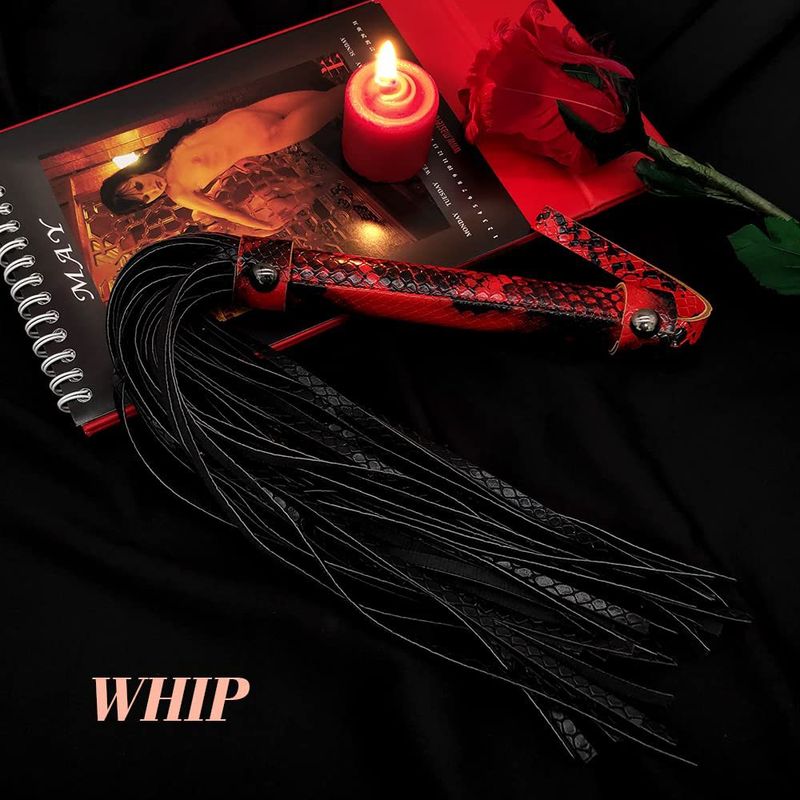 3 Pcs Bondage Kit BDSM Restraints Set With Blindfold Leather Paddle Whip Adult Sex Toys For Women And Couples Play_voghion.com