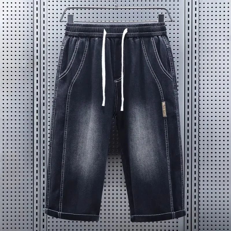Prodotti Premium Jeans estivi sottili da uomo Pantaloni alla moda versatili leggeri traspiranti casual cropped per uomo_voghion.com