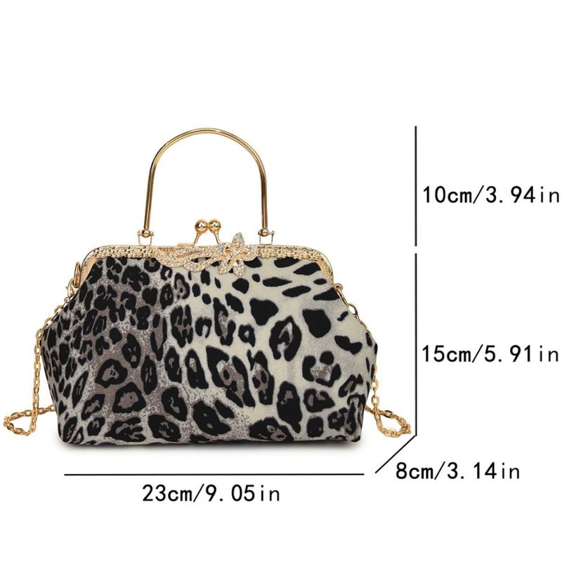 Borsa da sera di alta qualità con tracolla singola, elegante, in metallo con stampa leopardata e catena, per ragazze_voghion.com