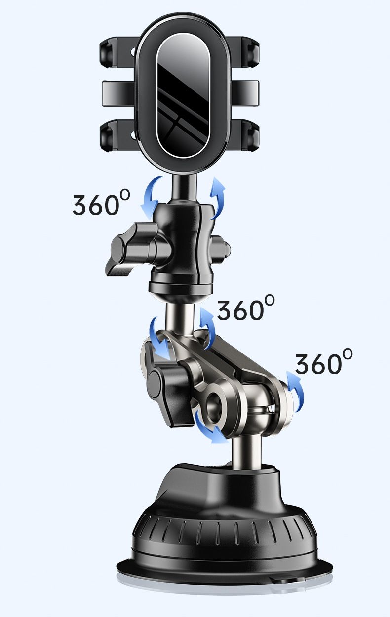 Car Mounted Photography Phone Holder, Car Viewing Angle, DJI Gopro Suction Cup, Motion Camera, Pan Tilt Device_voghion.com