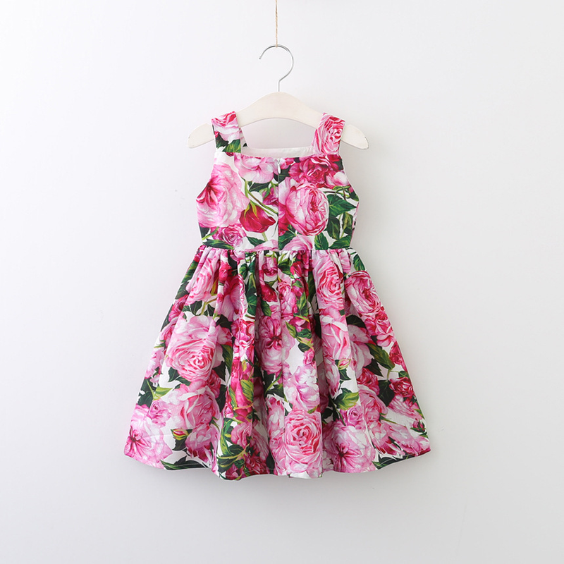 Gonna per bambini, per mamma e bambini, primavera ed estate, con stampa completa, a maniche corte, per neonati, in cotone di bambù sottile_voghion.com