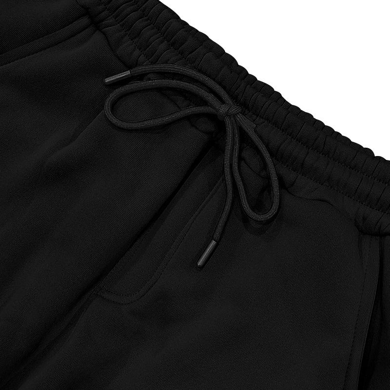 Autumn Winter Fleece Drawstring Men's Loose Casual Sports Multi-Pocket Cargo Pants_voghion.com