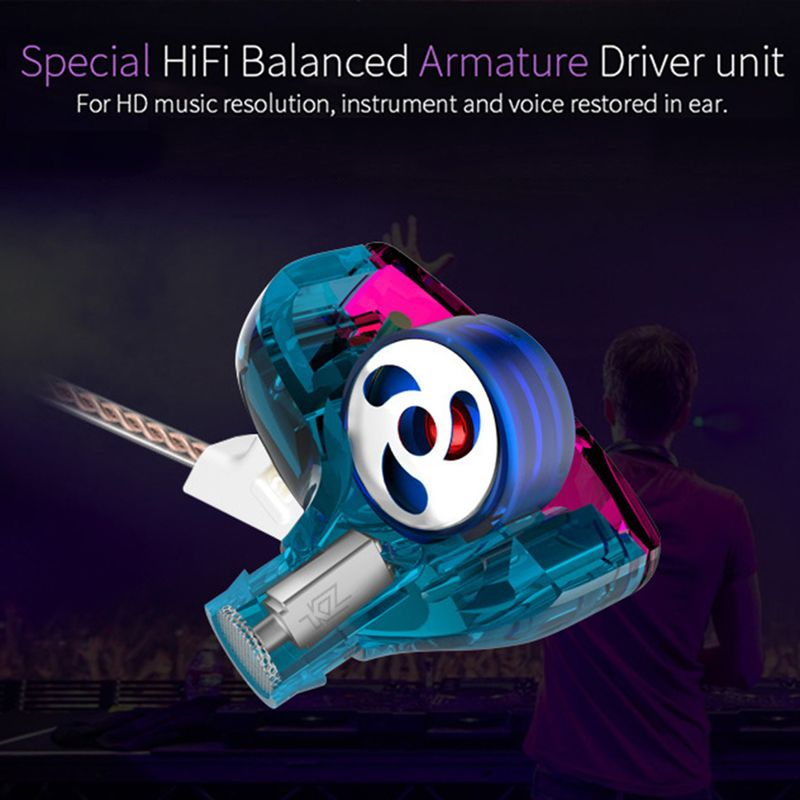 KZ-ZST Abnehmbarer HiFi-Heavy-Bass-In-Ear-Kopfhörer mit Kabel, Hybrid-Musik-Ohrhörer_voghion.com