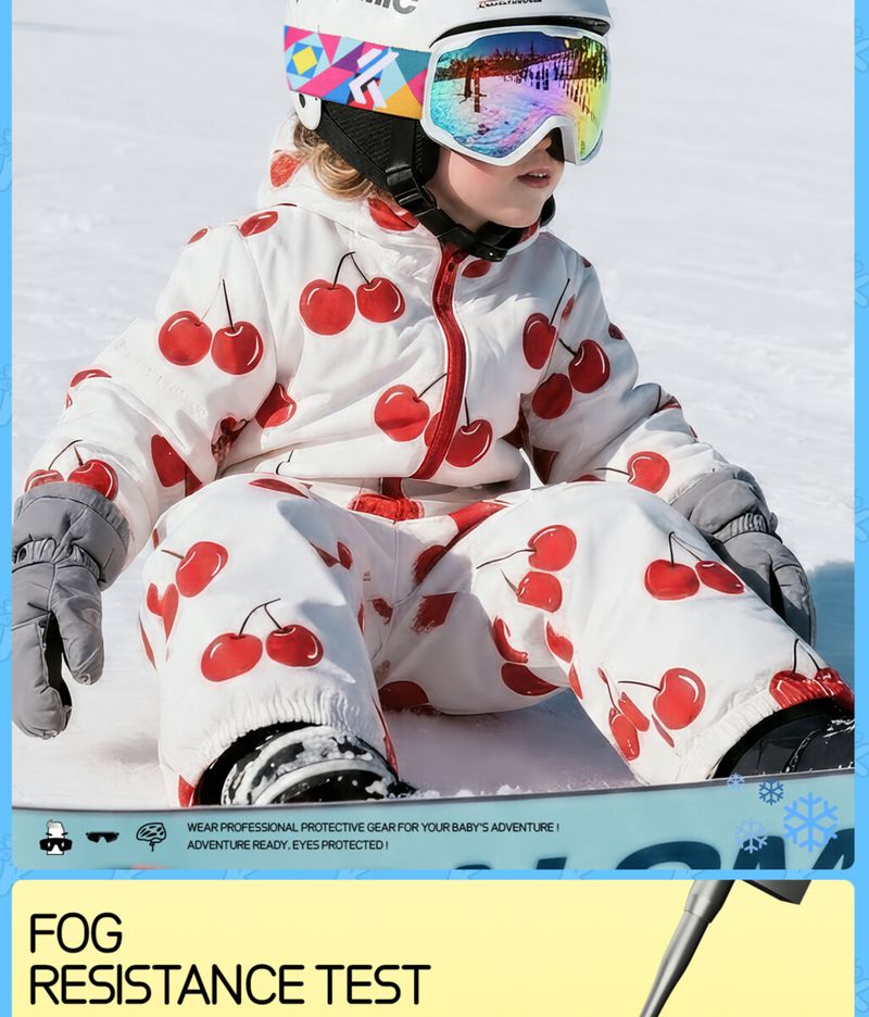 Children Youth Ski Single And Board Goggles Double Layer Anti-Fog Anti-Glare Kapvoe Party_voghion.com