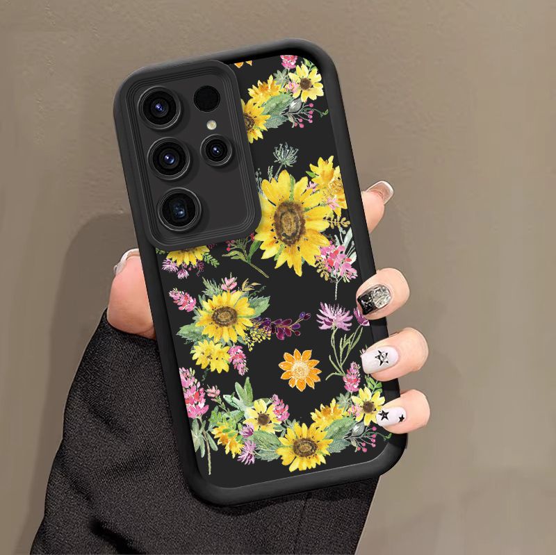 Rustikale kleine Blume für Samsung S25 Ultra S24 S20 Plus S21 S22 S23 FE Galaxy Note 20 M34 20 5G F23 Weiche Silikon-Telefonhülle_voghion.com
