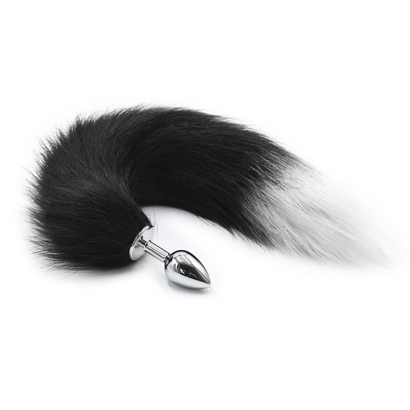 Productos sexuales con cola de pelo artificial, juguetes sexuales para mujeres, plumas de zorro de metal, juguetes para coquetear._voghion.com
