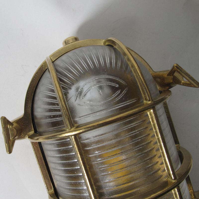 Lampada da parete impermeabile per interni ed esterni in ottone di alta qualità in stile industriale nordico per villa_voghion.com