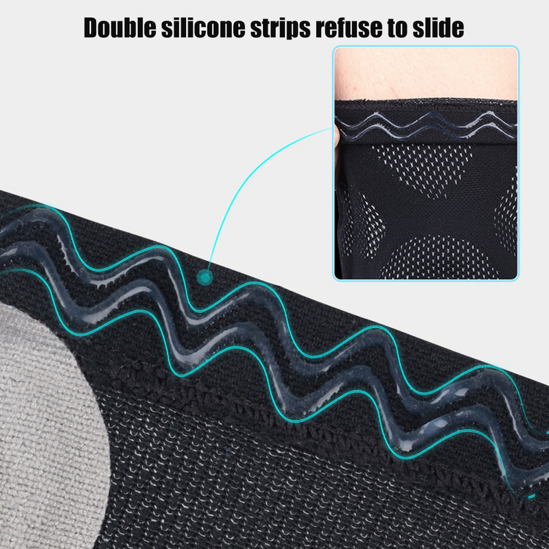PCS Sports 1 Knee Brace Support Lengthen Leg Compression Sleeve Knee Protector for Joint Pain Relief & Inj_voghion.com