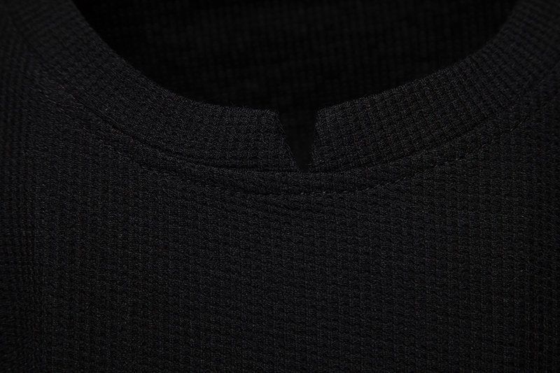 Summer New European Size Solid Color Small V-neck Pocket Panel Men's Short Sleeved T-shirt_voghion.com