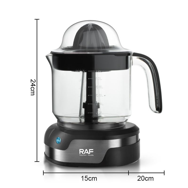 RAF EU Standard Electric Fresh Juicer, Home Automatic Lemon & Orange Juice Maker, Small Portable 1.2L Appliance_voghion.com
