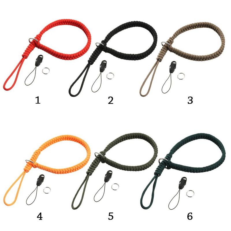 Camera Strap Rope Wrist Climbing Hand Cameras Mini Nylon Paracord Bracelet Grip Adjustable Vintage Braided Ropes Neck_voghion.com