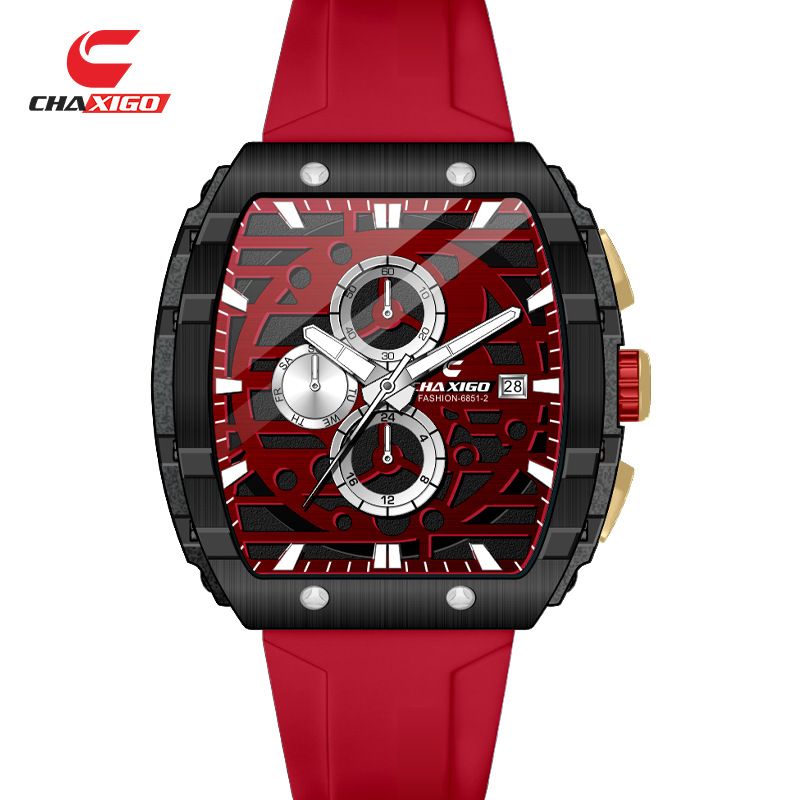 CHAXIGO Fashion cu trei mâini și șase ochi Calendar de nișă Versatile cu cuarț mișcare Trendy Men's Watch_voghion.com