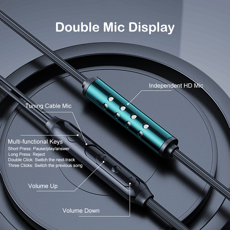 Mini Born Wired In-Ear Headphone 3.5MM Earphones Gaming Headset EarBuds Mini Octa-core Panoramic Sound Dual Microphone Wired Earbuds Heavy Bass Heads_voghion.com