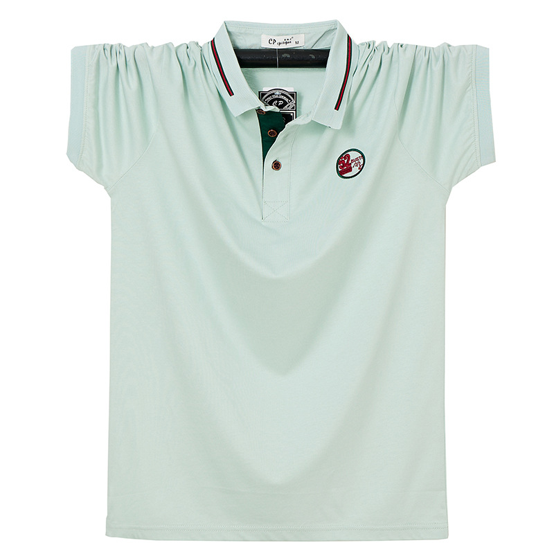 2022 Neues Sommerkleid plus dickes kurzärmeliges T-Shirt für Herren im Großhandel, 8 Farben, Poloshirt, vereinfachtes Geschäftskleid 2255_voghion.com