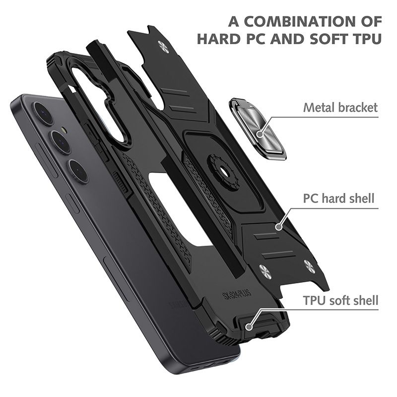Phone Case & Covers Suitable For Samsung S24ULTRA Car Magnetic Bracket Mobile Phone Case Kemeng Armor S23 Original Anti Fall_voghion.com