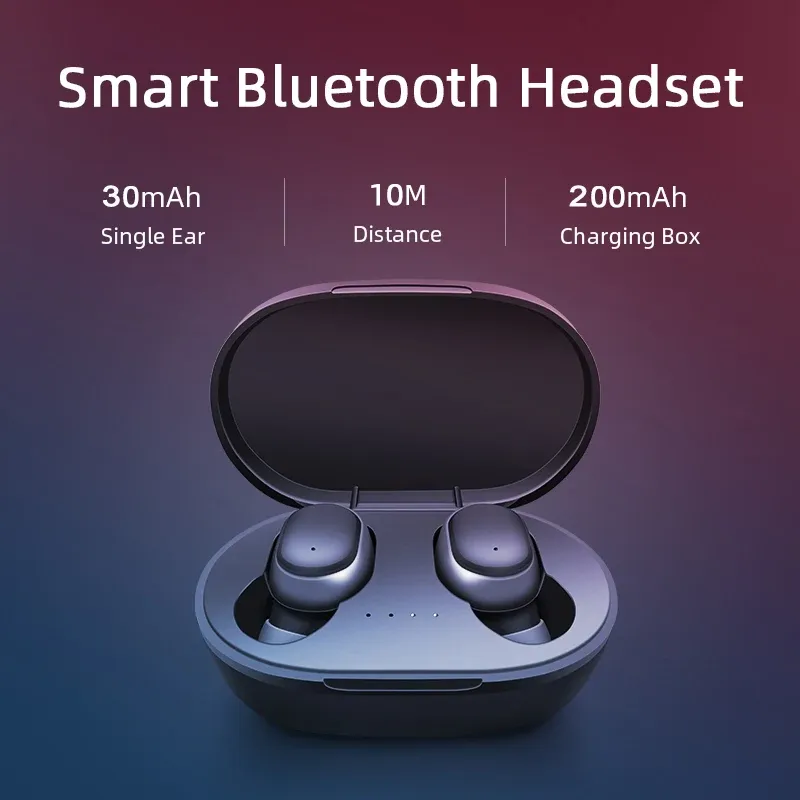 Słuchawki bezprzewodowe A6S TWS Bluetooth Słuchawki sportowe Słuchawki douszne HIFI z mikrofonem do telefonu_voghion.com