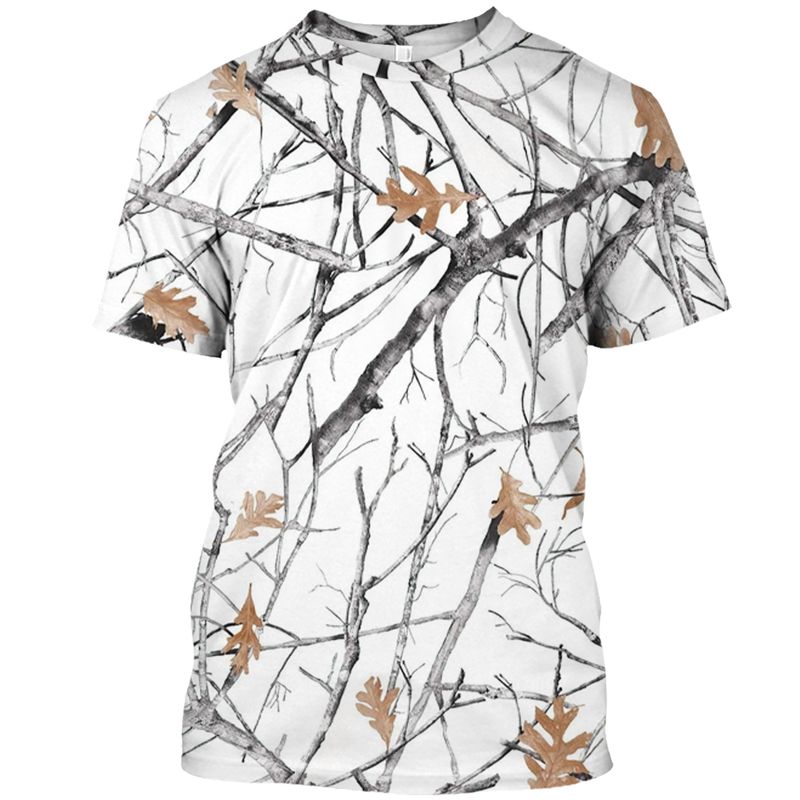 Outdoor Camouflage Jungle Camo Sommer Herren T-Shirt Lustiges O-Ausschnitt Schnelltrocknend Lose Jagd Tough Guy Persönlichkeit Kurzarm Top_voghion.com