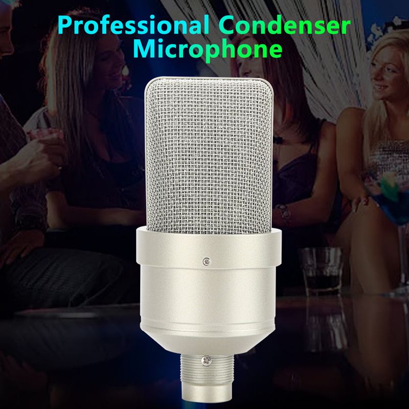 Professional Condenser Microphone Studio Wired Microphone For PC Laptop Computer Mic Karaoke Singing Streaming Sound_voghion.com