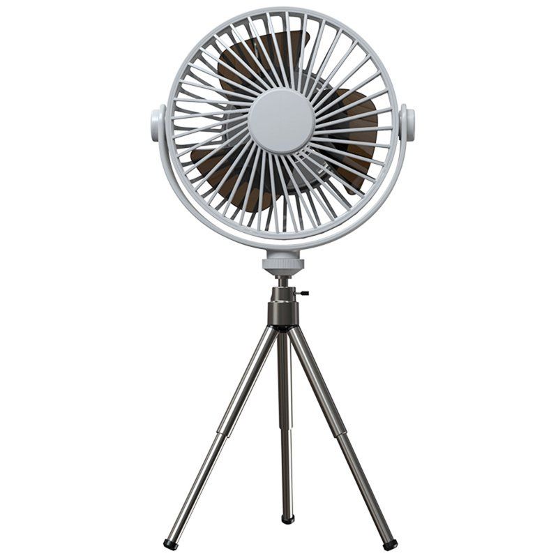 Mini ventilatore portatile con rotazione a 360 gradi, telecomando wireless a 3 velocità, raffrescatore d'aria con treppiede, nero_voghion.com