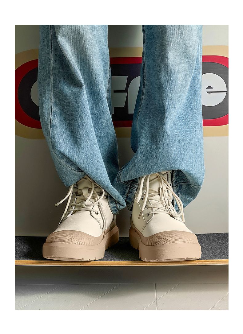 Unisex Winter Boots With Faux Fur Lining, Waterproof & Slip-Resistant, Comfortable Thick-Soled Casual Shoes For Men And Women_voghion.com