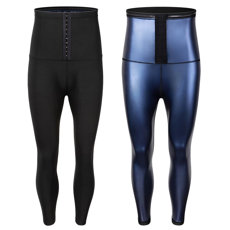 Abiti da uomo Pantaloni da sauna Leggings per il sudore Pantaloni a compressione dimagranti a vita alta Pantaloni termici per il corpo Shaper per la perdita di peso_voghion.com