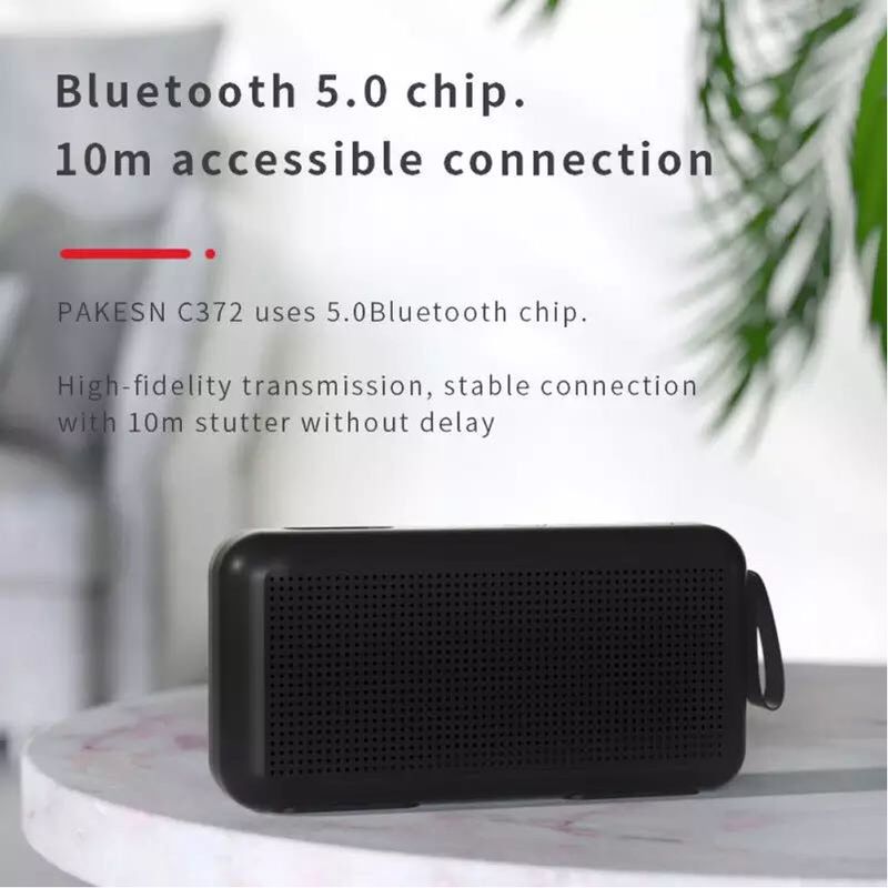 Alto-falante sem fio portátil para áreas externas Bluetooth, caixa de som grave, coluna surround, reprodutor de música estéreo, suporte para cartão FM TF vitog_voghion.com