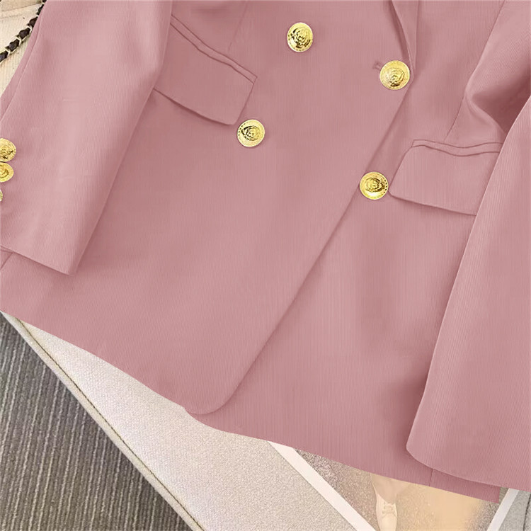 Women's Clothing Black high end Internet celebrity spring and autumn new style small casual versatile celebrity retro top small suit jacket_voghion.com