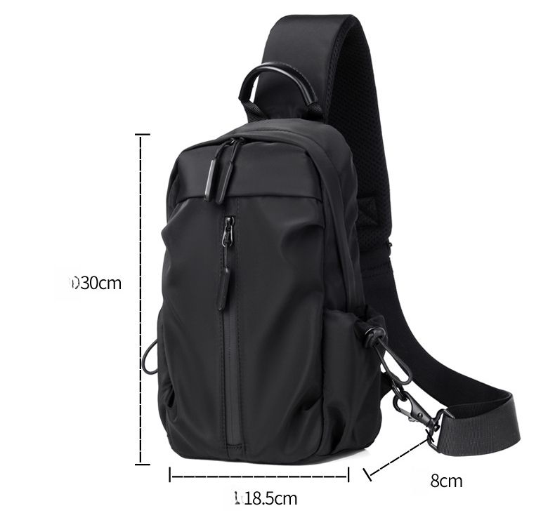 Breast Bag Men's New Trendy Cool Backpack Business Leisure Multi-functional Daily Travel Shoulder Messenger Bag_voghion.com