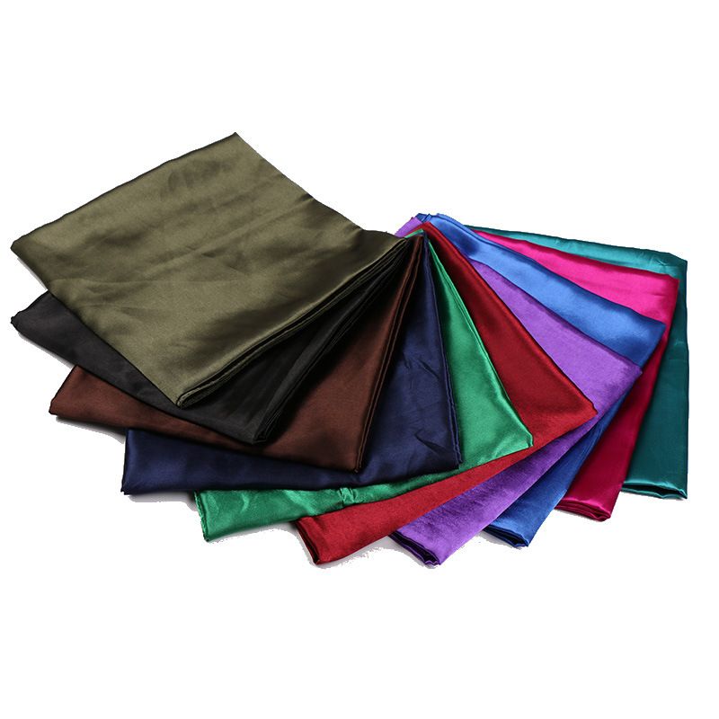 Neue Satin frauen Reine Farbe Kopftuch Seide Einfarbig 90 Satin Professionelle Stewardess Quadrat Schal Yw102_voghion.com