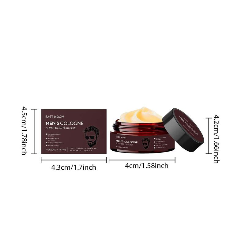 East Moon Men's Charming Moisturizing Body Cream Moisturizes Skin Fragrant Hydrating Refreshing Non-Greasy Texture_voghion.com