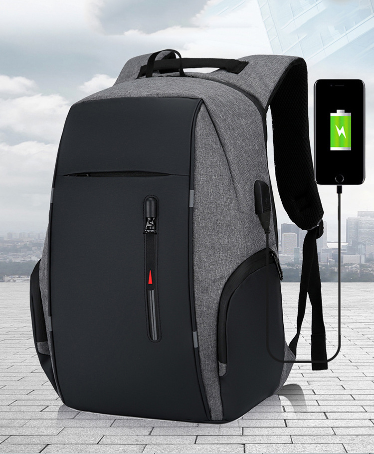 Mochila antirrobo para ordenador portátil para hombre, bolso de negocios de gran capacidad para viaje, mochila con carga USB, 1 ud._voghion.com