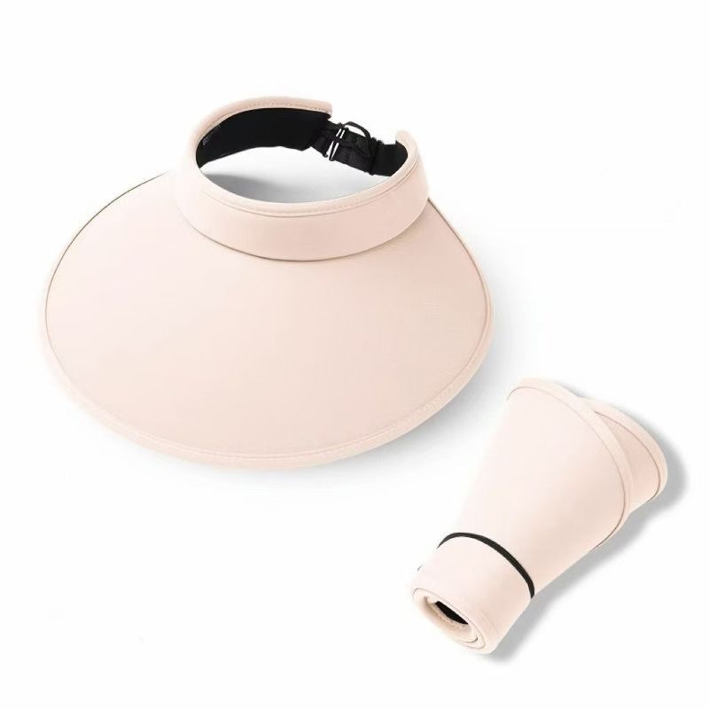 Ice Silk Sun Hat - 360° UV Protection With Wide Brim & Foldable Design Summer Essential Open-Top Hat_voghion.com