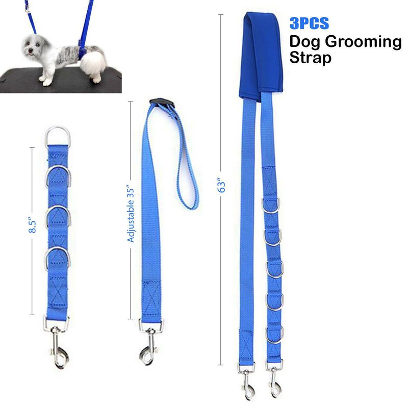 Pet Three-Piece Set Kit Leash Chain Dog Bath Supplies Grooming Rope_voghion.com