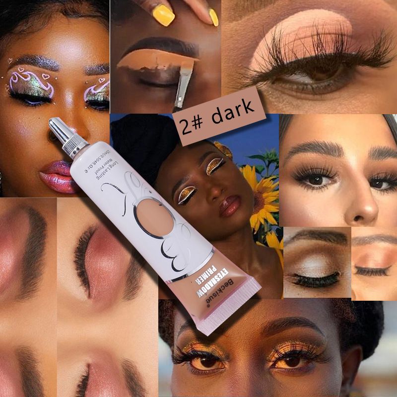 Øjenskygge Primer Øjenconcealer Base Makeup Hvid teint Lilla øjenskygge hold makeup vandtæt og svedafvisende_voghion.com