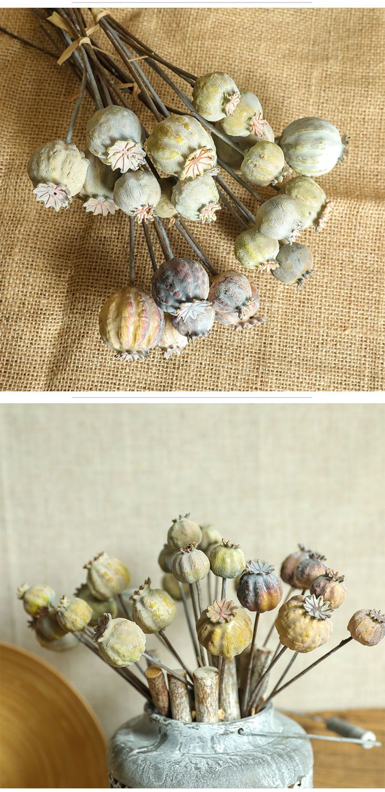 Factory fireworks dried fruit bunch decorations artificial flowers artificial flowers green plants wholesale wedding INS style cross-border MW25581_voghion.com