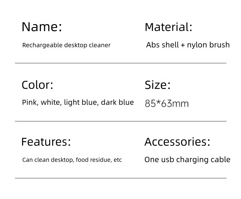 Desktop Vacuum Eraser Pencil Shavings Wireless Cleaner Portable Learning Home Dormitory Dual-Use USB Rechargeable_voghion.com